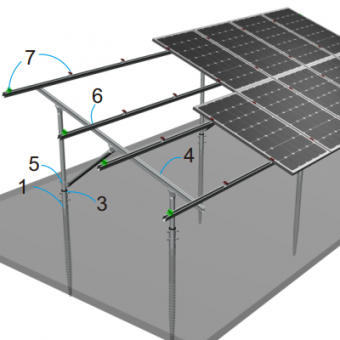 Dostawca konstrukcji stalowych do montażu solarnego typu c