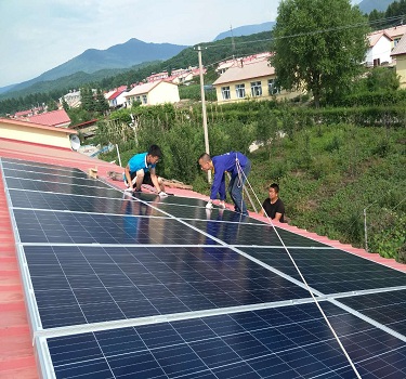  Jilin Baishan 15KW elektrownia fotowoltaiczna na dachu